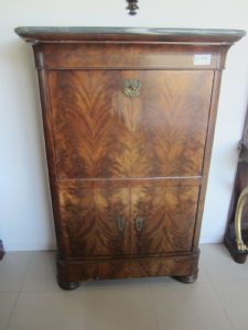 Secretaire in piuma di mogano